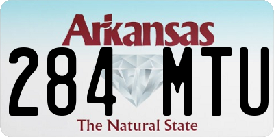 AR license plate 284MTU