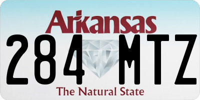 AR license plate 284MTZ