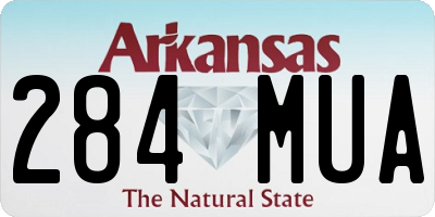 AR license plate 284MUA