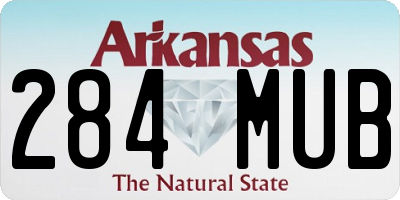 AR license plate 284MUB