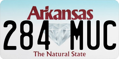AR license plate 284MUC