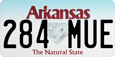 AR license plate 284MUE