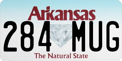 AR license plate 284MUG