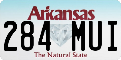 AR license plate 284MUI