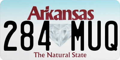 AR license plate 284MUQ