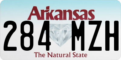 AR license plate 284MZH