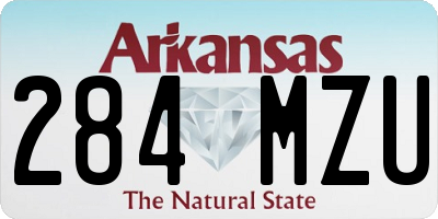 AR license plate 284MZU