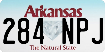 AR license plate 284NPJ