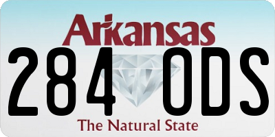 AR license plate 284ODS