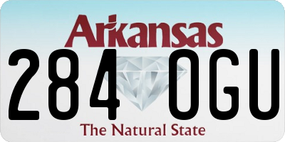 AR license plate 284OGU