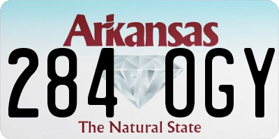 AR license plate 284OGY
