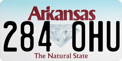 AR license plate 284OHU