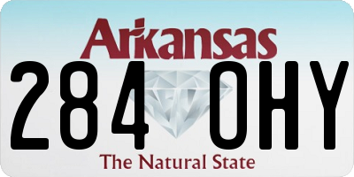 AR license plate 284OHY