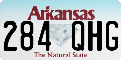 AR license plate 284QHG