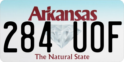 AR license plate 284UOF
