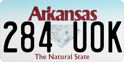 AR license plate 284UOK