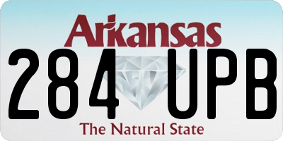 AR license plate 284UPB