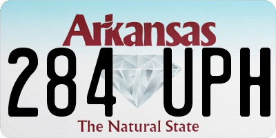 AR license plate 284UPH