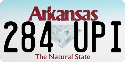 AR license plate 284UPI