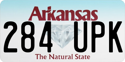 AR license plate 284UPK