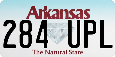 AR license plate 284UPL