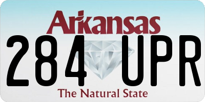 AR license plate 284UPR