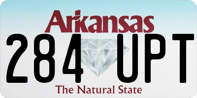 AR license plate 284UPT