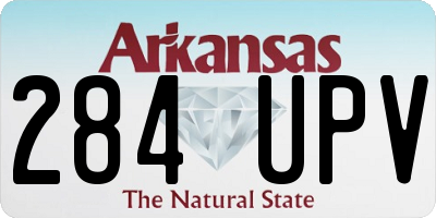 AR license plate 284UPV