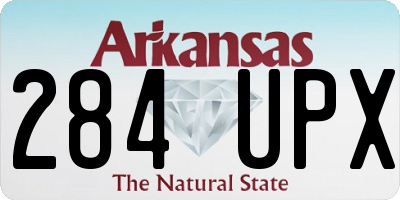 AR license plate 284UPX