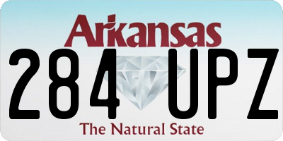 AR license plate 284UPZ