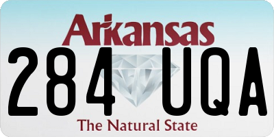 AR license plate 284UQA