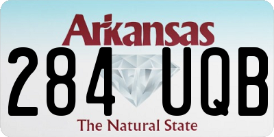 AR license plate 284UQB