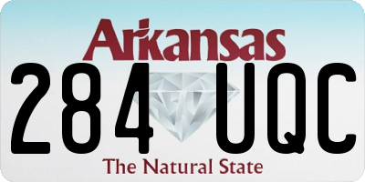 AR license plate 284UQC