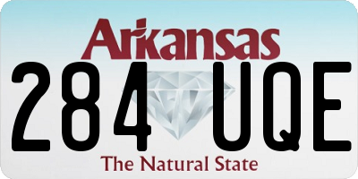 AR license plate 284UQE