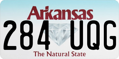 AR license plate 284UQG