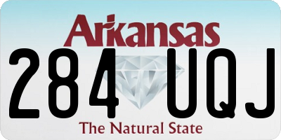 AR license plate 284UQJ