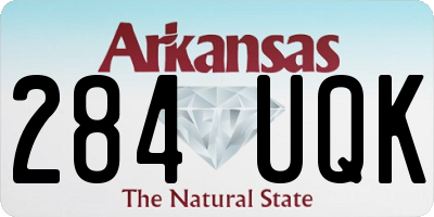 AR license plate 284UQK