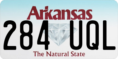 AR license plate 284UQL