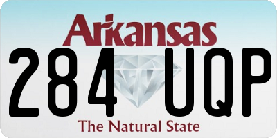 AR license plate 284UQP