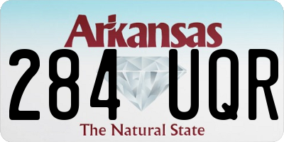 AR license plate 284UQR