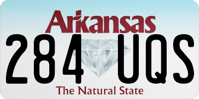 AR license plate 284UQS