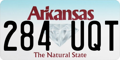 AR license plate 284UQT