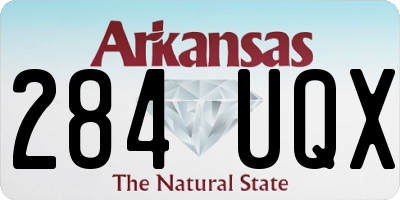 AR license plate 284UQX