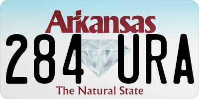AR license plate 284URA