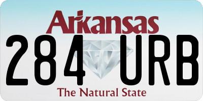 AR license plate 284URB