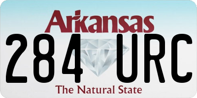 AR license plate 284URC