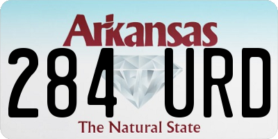 AR license plate 284URD