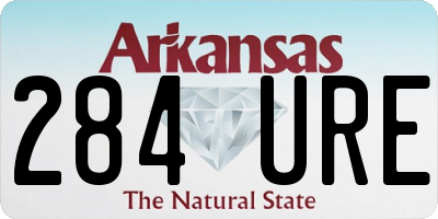 AR license plate 284URE