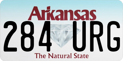 AR license plate 284URG
