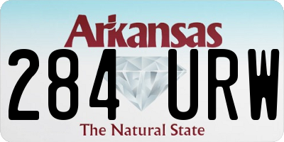 AR license plate 284URW